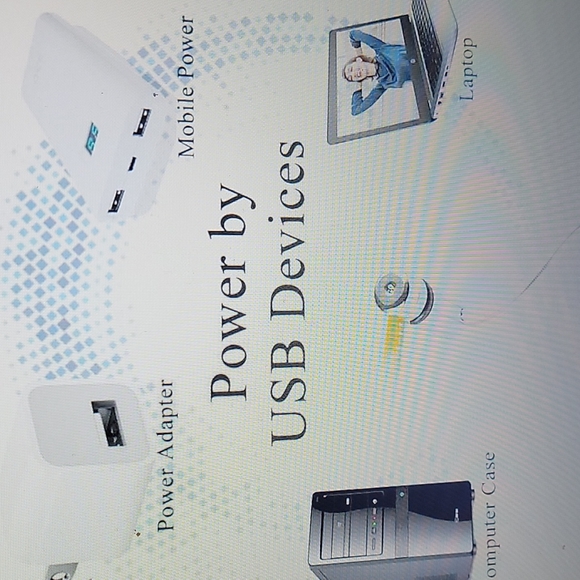 😀- ☀️- new Small USB Fan with Cool Message Display! Digital LED Message Fa… - Picture 2 of 7